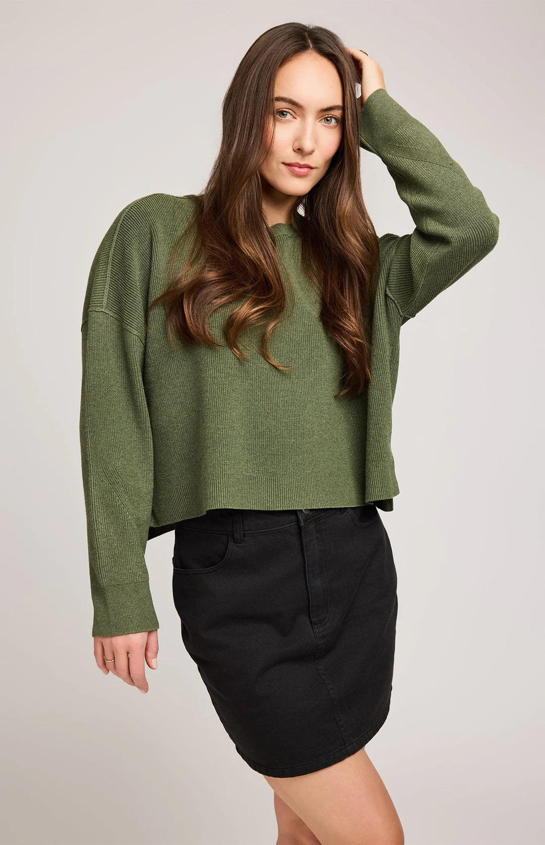 Gentle Fawn Echo Pullover Sweater Heather Ivy