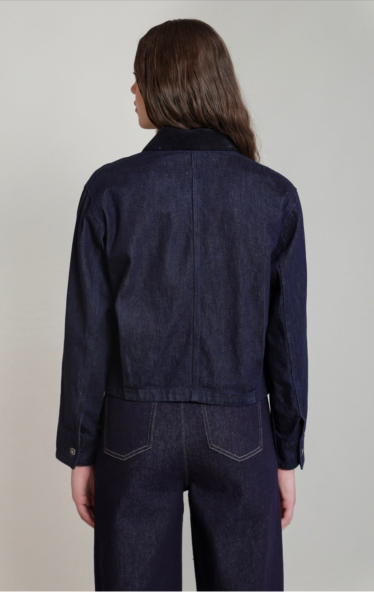 Dex Corduroy Collar Denim Jacket