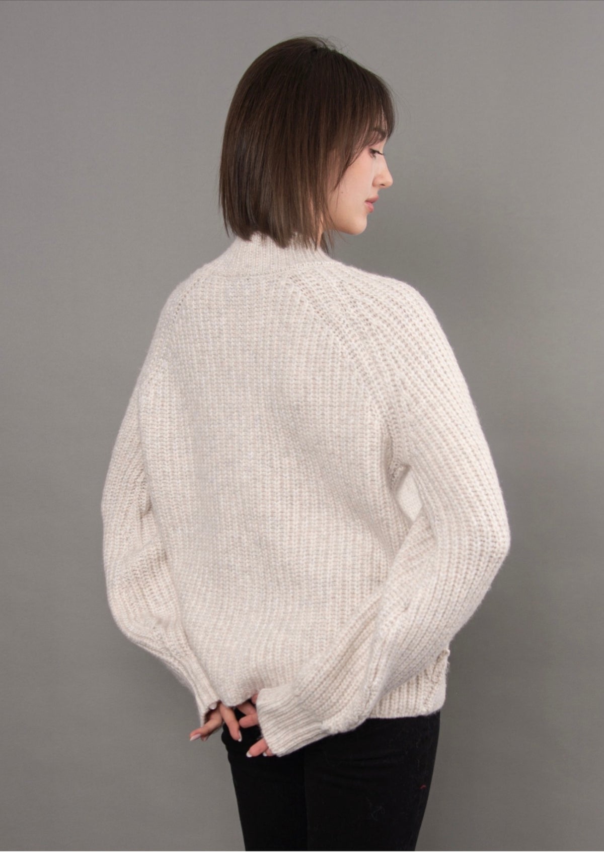 RD Style Amaryllis Button Front Cardigan Light Sand