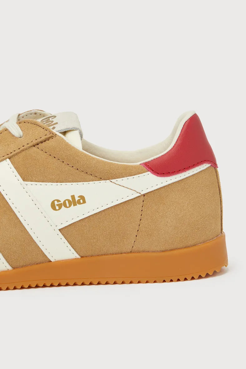 Gola Elan Sneakers Caramel/OffWhite/Red