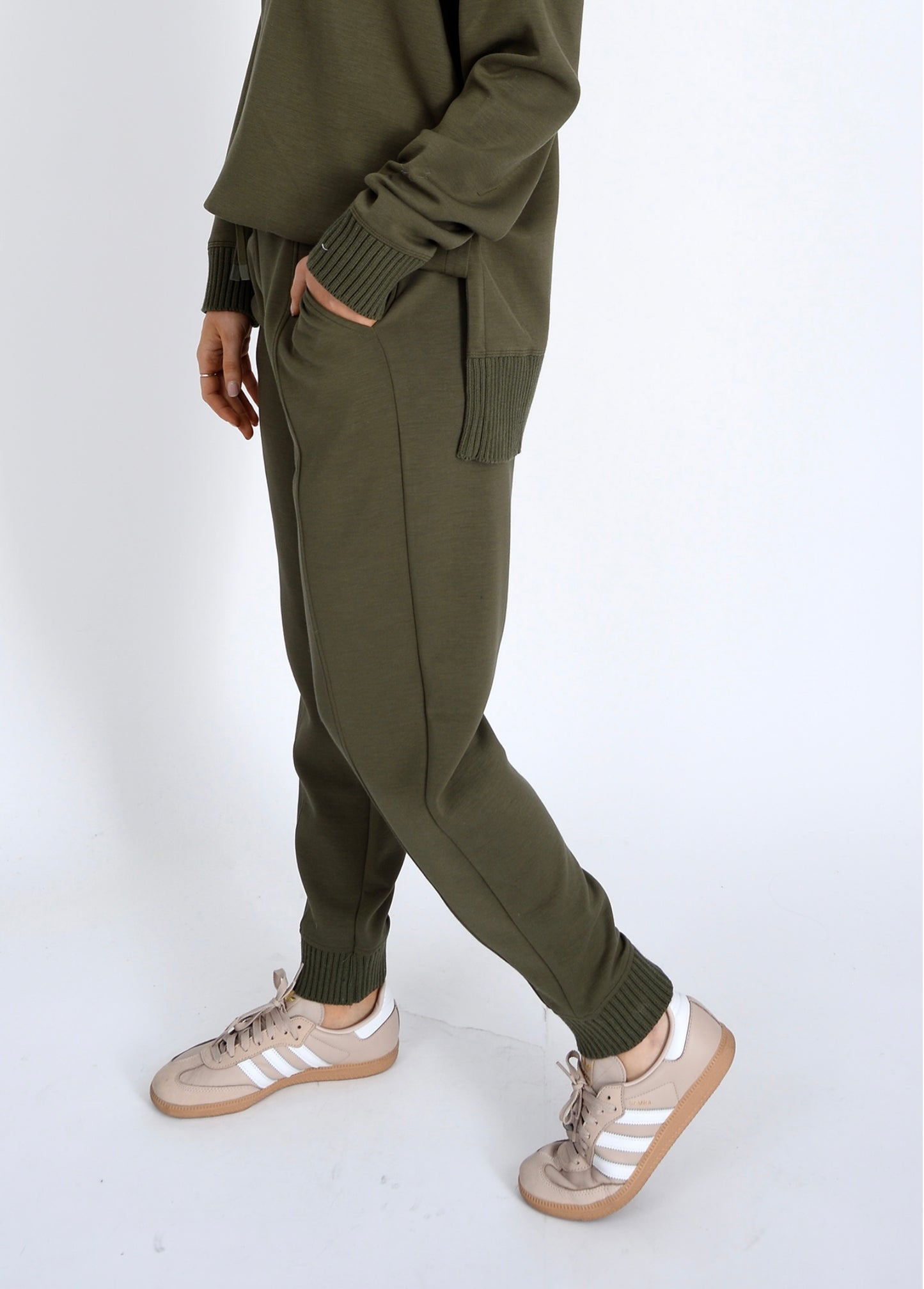 RD Style Joselle Soft Knit Joggers Olive