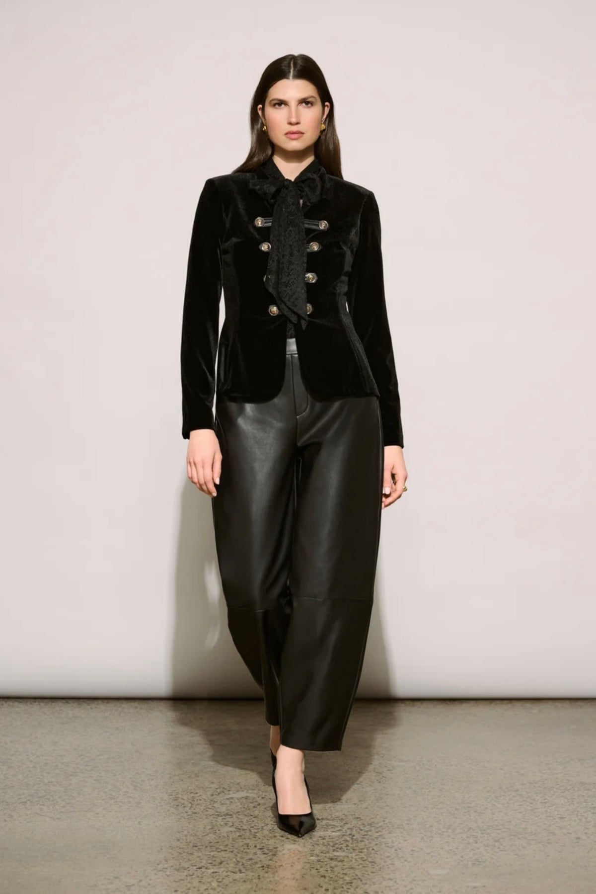 Joseph Ribkoff Edit 57 Leatherette Barrel Leg Pants