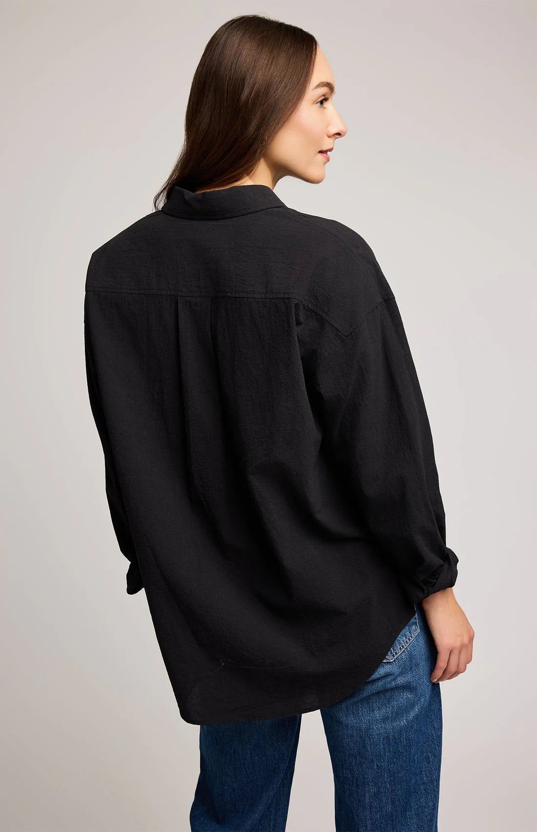Gentle Fawn Callahan Button Down Shirt Black