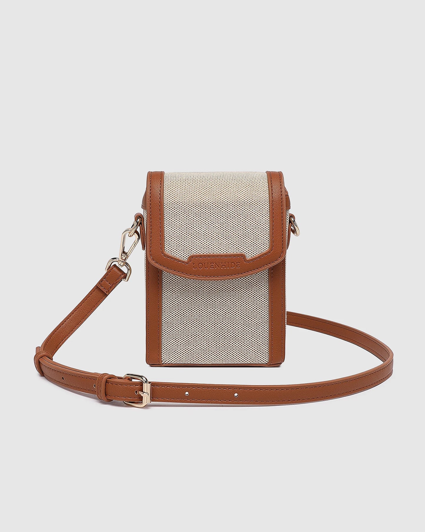 Louenhide Yoko Canvas Phone Bag Tan