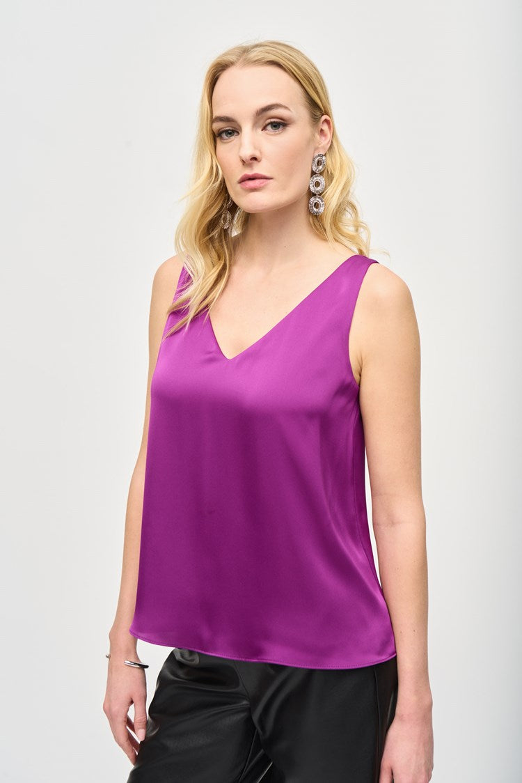 Joseph Ribkoff Satin Straight Sleeveless Top Empress 243110