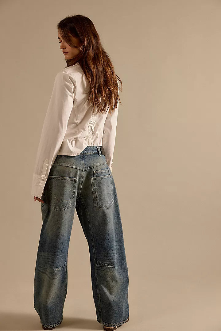 Free People Minimalist Moxie Barrel Jeans