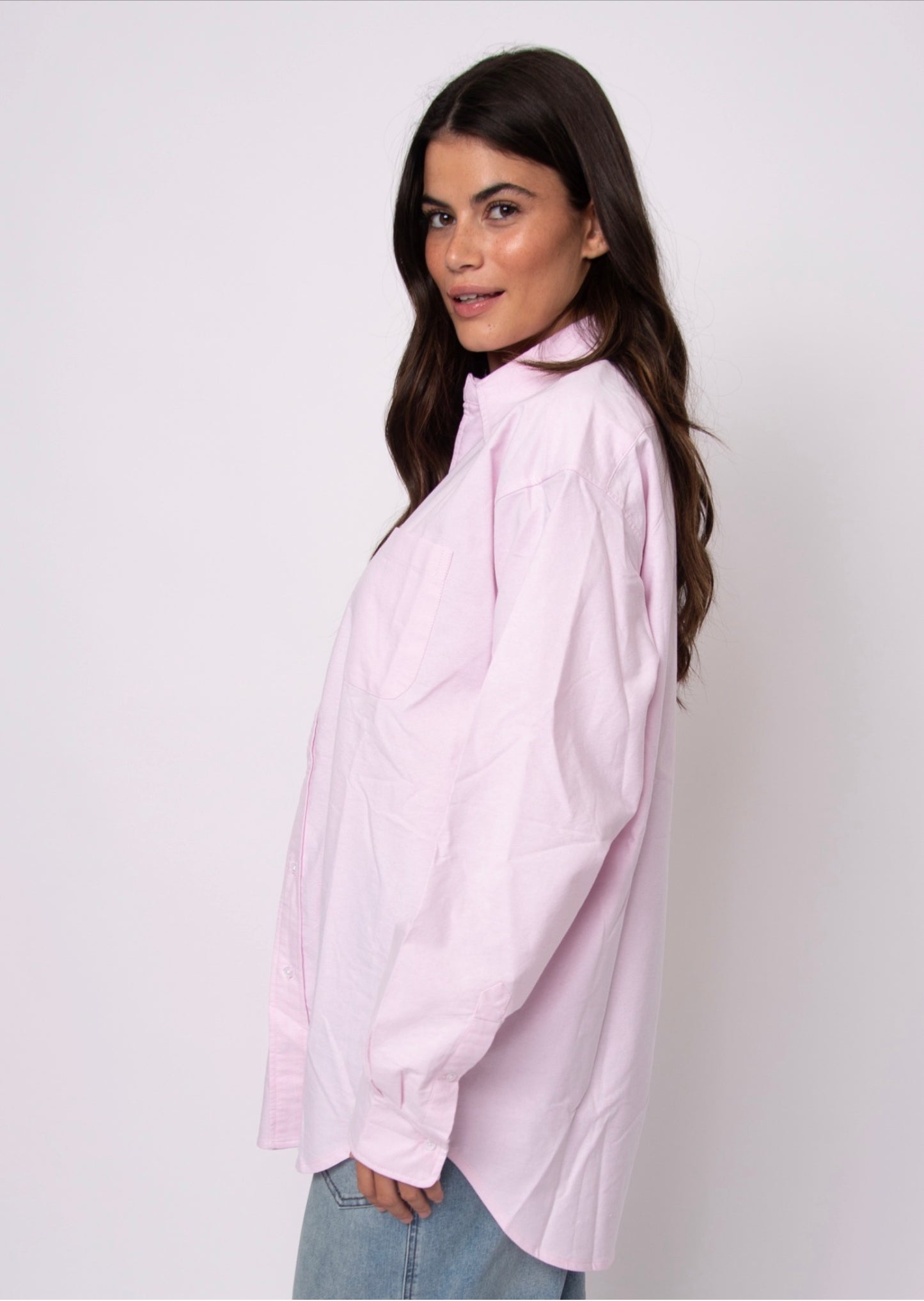 RD Style Padme Oxford Shirt Soft Pink