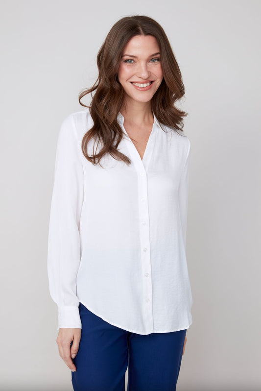Renuar V-Neck Blouse Crème