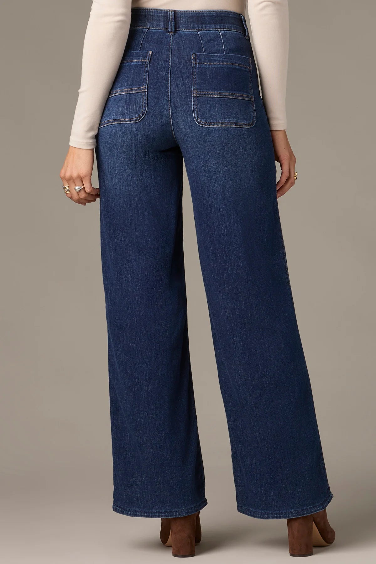 Wit & Wisdom Whitney Skyrise Wide Leg Jeans Indigo