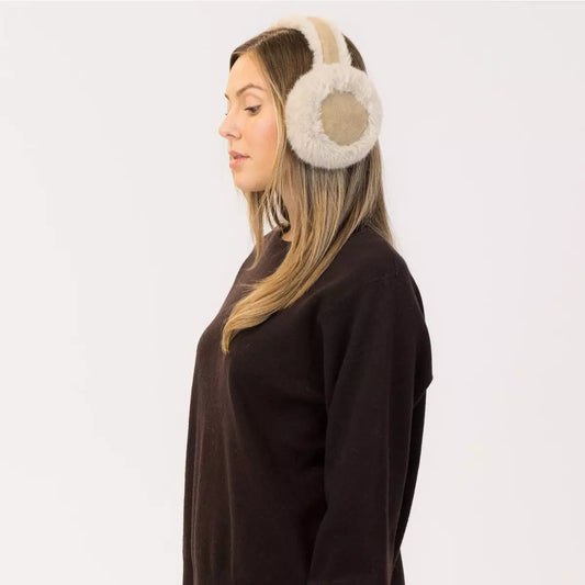 Lyla & Luxe Faux Fur Earmuffs Beige