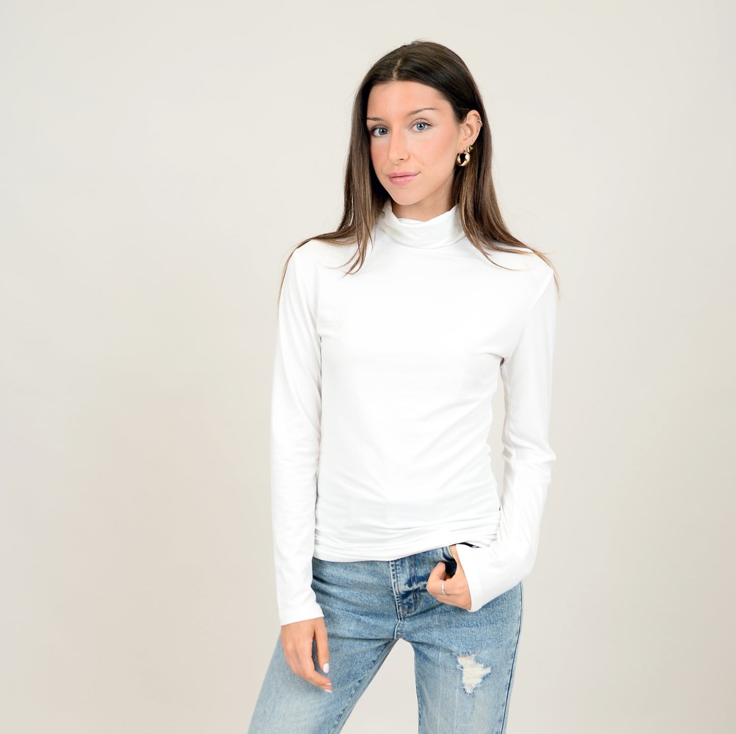 RD Style Sarah T-Neck White