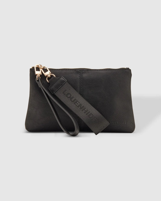Louenhide Mimi Logo Wristlet Black