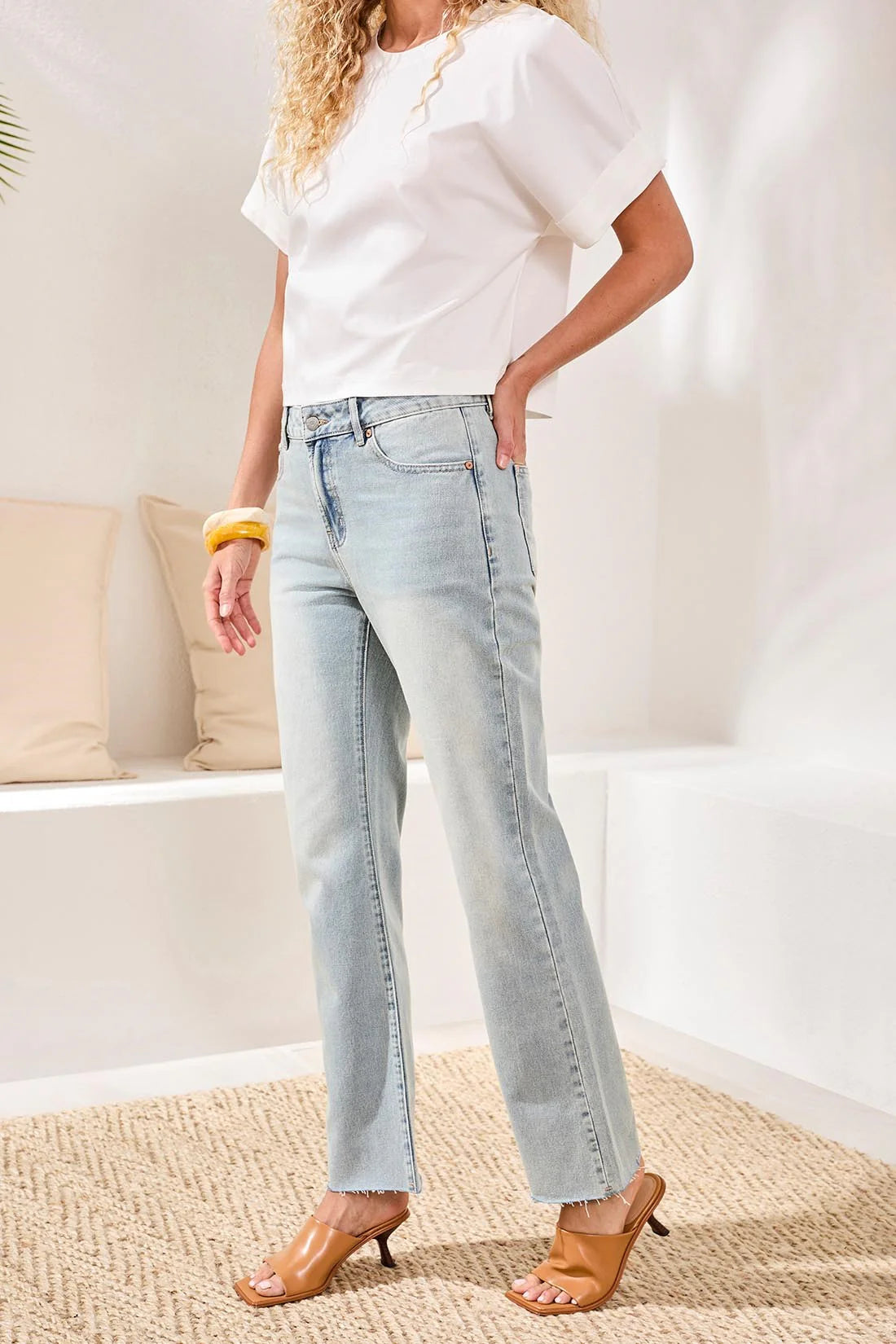 Tribal Sophia Curvy 90s Straight Leg Jeans