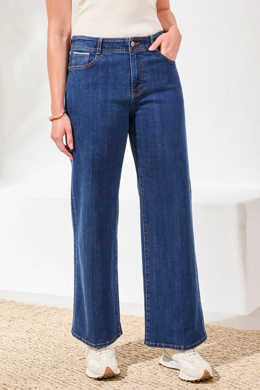Tribal Brooke Hugging Wide Leg Dream Blue Dream