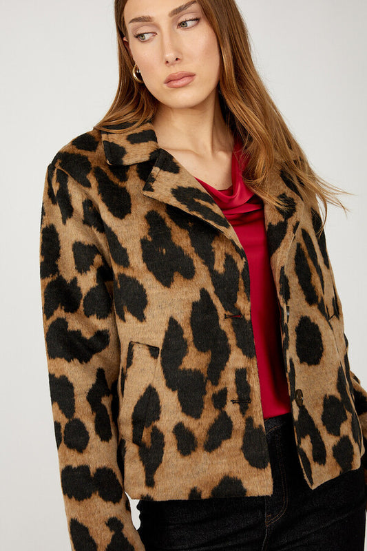 Frank Lyman Animal Print Casual Jacket Style 254930