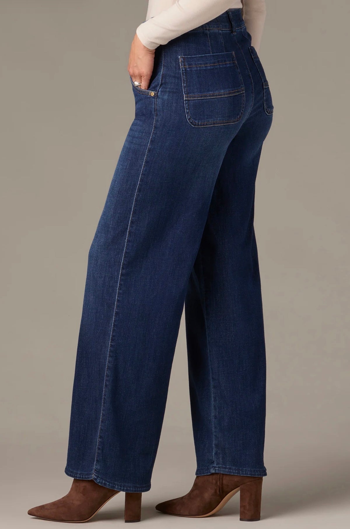 Wit & Wisdom Whitney Skyrise Wide Leg Jeans Indigo