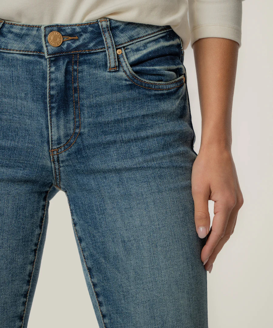 Kut Catherine Mid Rise Boyfriend Jeans Enigmatic