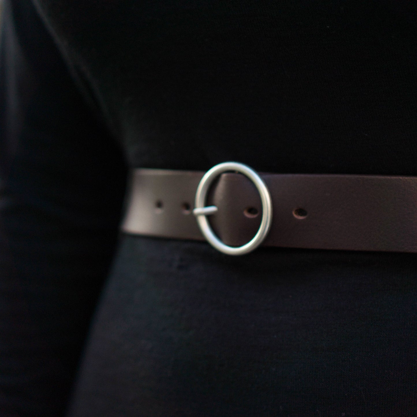 NAB Leather Sempre Dark Brown Vachetta Leather Belt