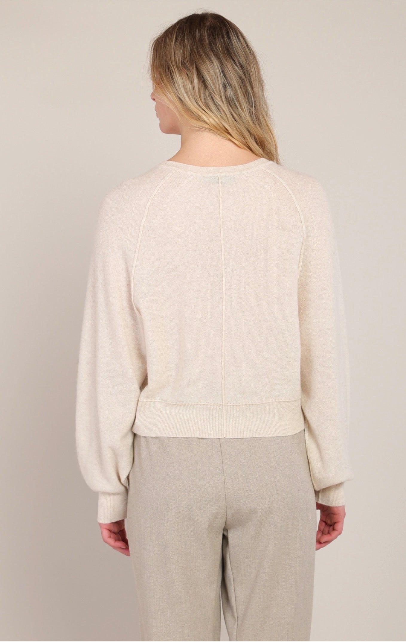 Room 34 Henley Sweater Pearl