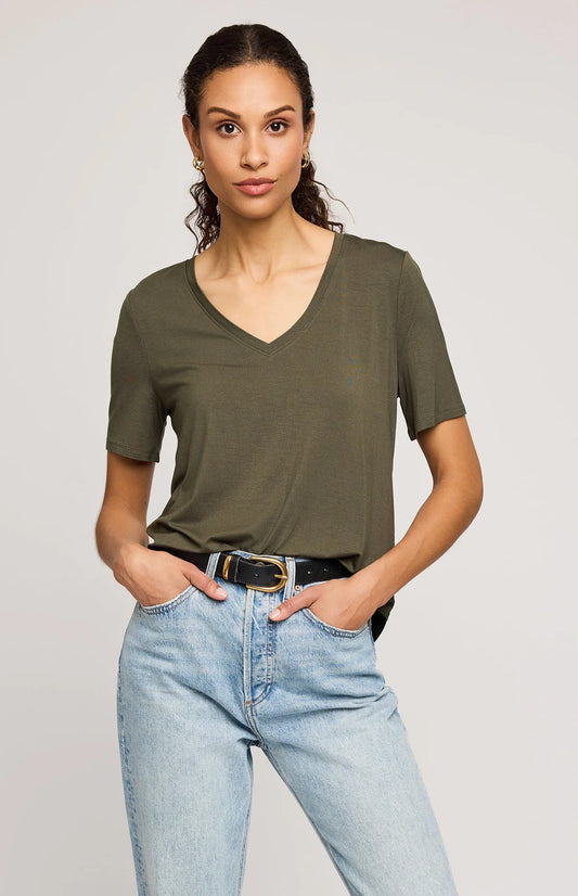 Gentle Fawn Jamie V-Neck Tee Jasper