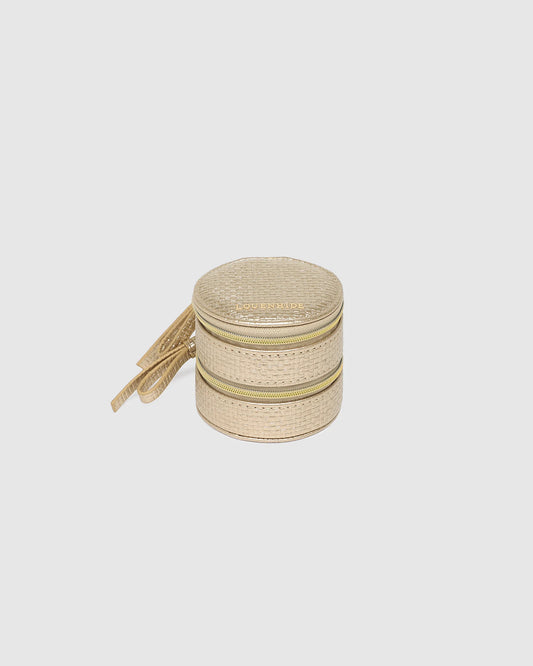 Louenhide Sofia Jewellery Case Champagne