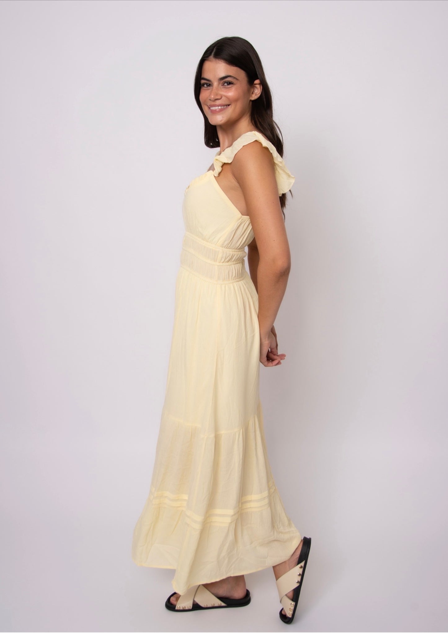 RD Style Aerie Chiffon Dress Sunlit