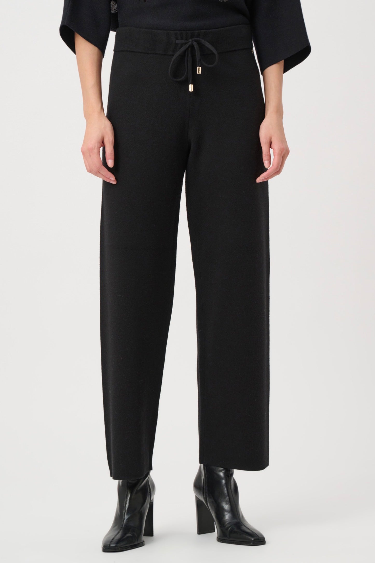 Joseph Ribkoff Brushed Viscose And Nylon Knit Pull-On Pants Black 263934