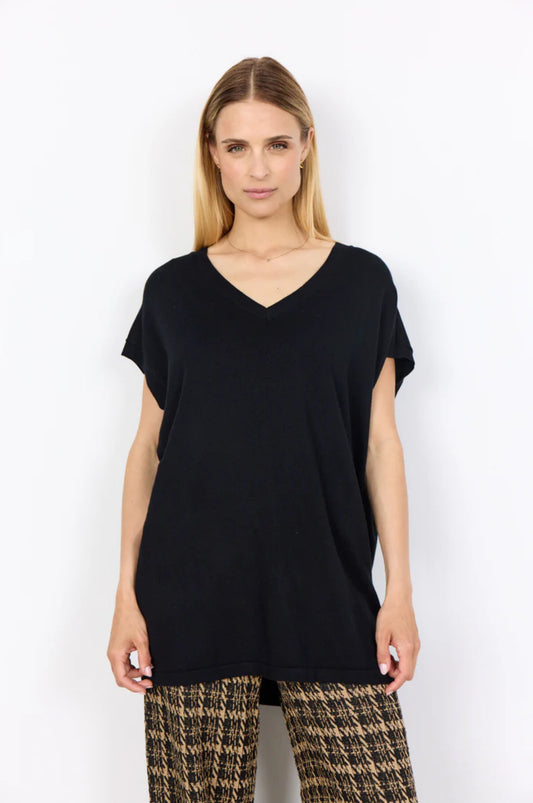 Soya Concept Dollie Waistcoat Top Black