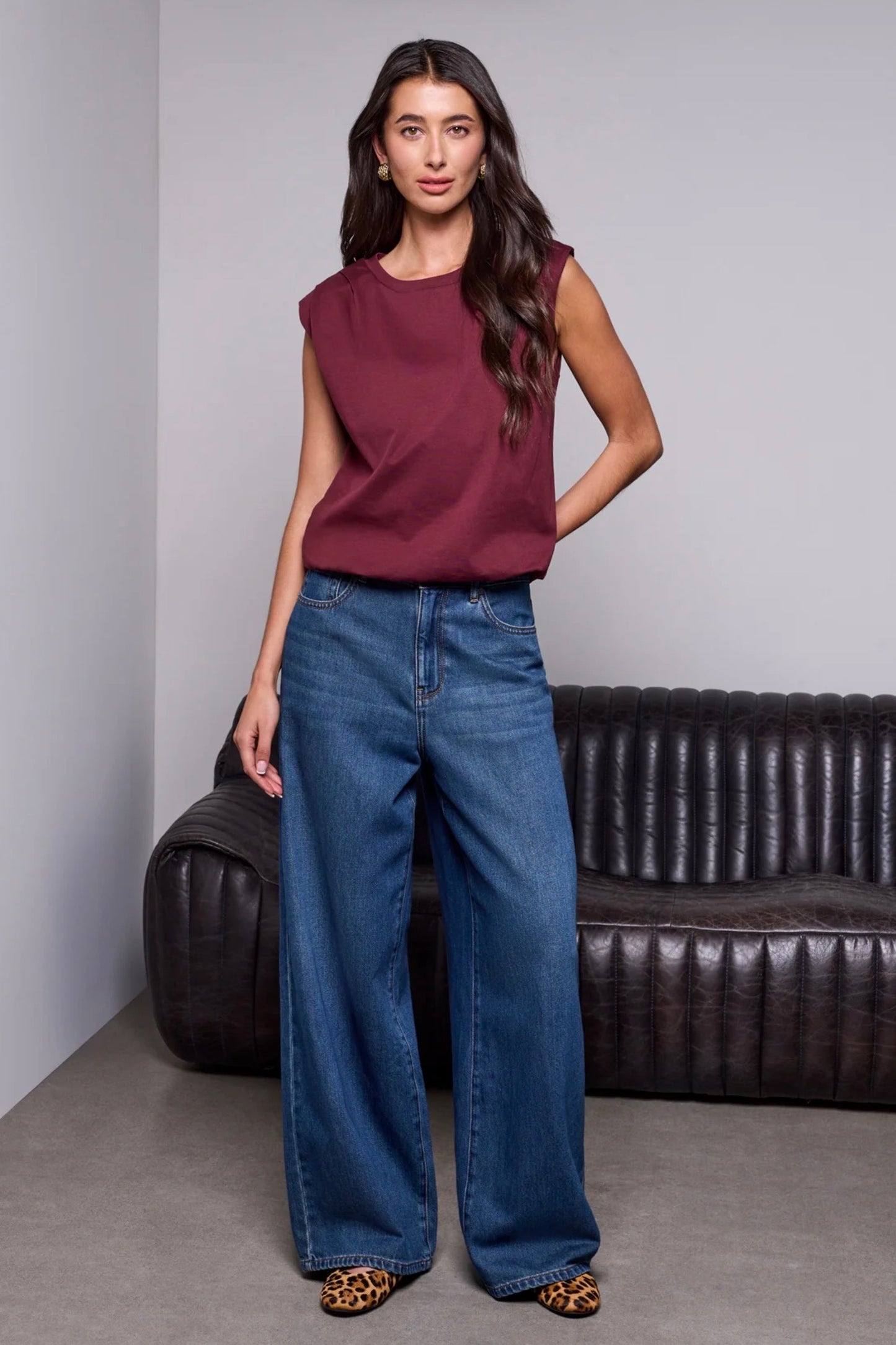 Tribal Brooke Girlfriend Drama Wide Leg Jeans