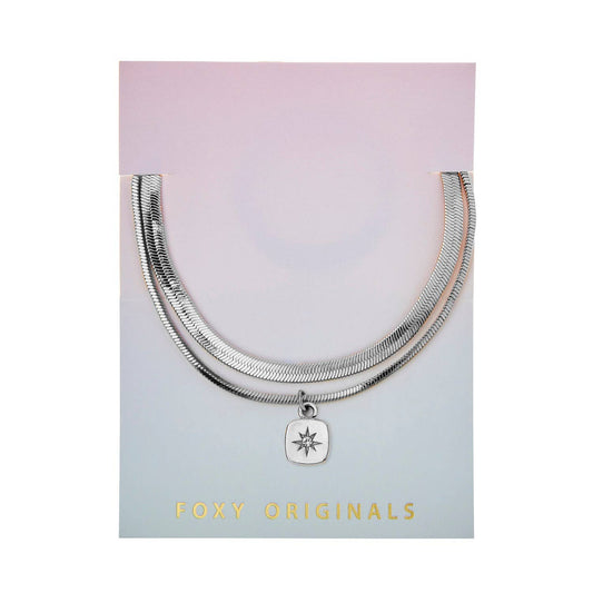 Foxy Originals Nova Starburst Adjustable Charm Bracelet Silver