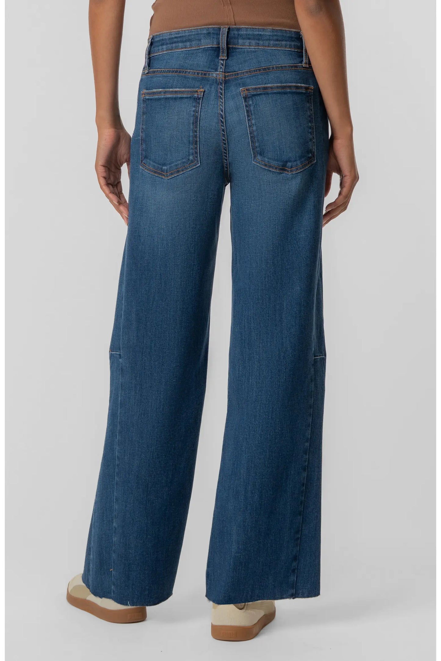 Kut Meg High Rise Wide Leg Jeans Curator