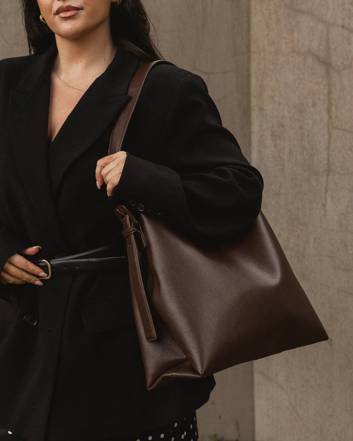 Louenhide Peyton Shoulder Bag Chocolate