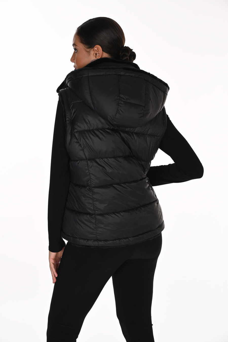 Puffer Coat With Hood Style 263805