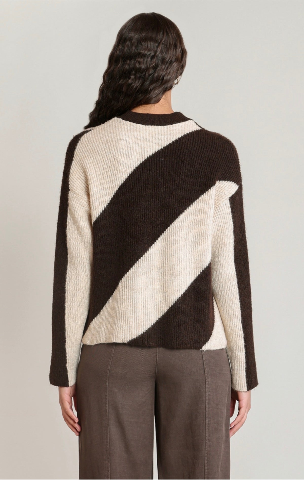 Dex Diagonal Stripe Sweater