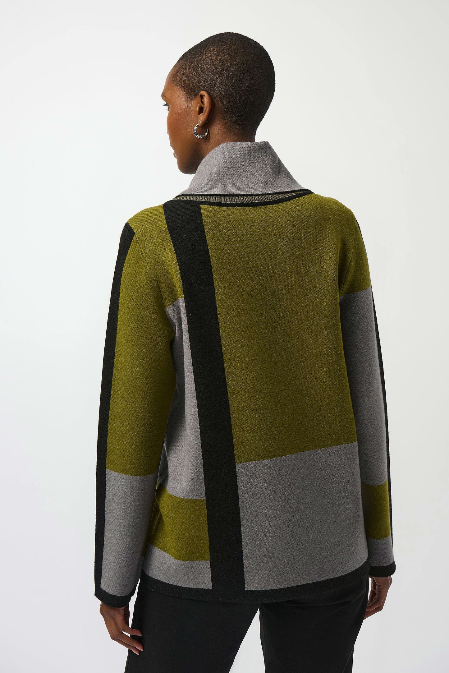 Joseph Ribkoff Jacquard Sweater Colour Block Pullover 253911