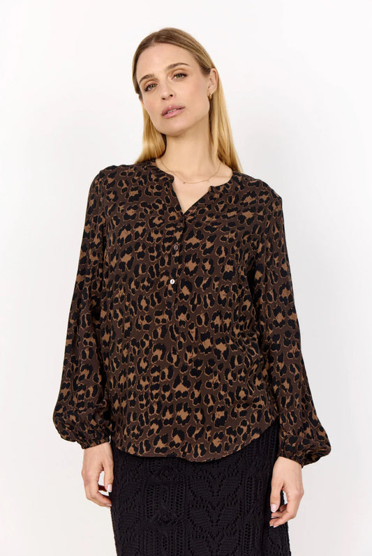 Soya Concept Safira Animal Print Blouse