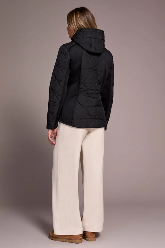 Tribal Water Repellent Textured Jacket Black