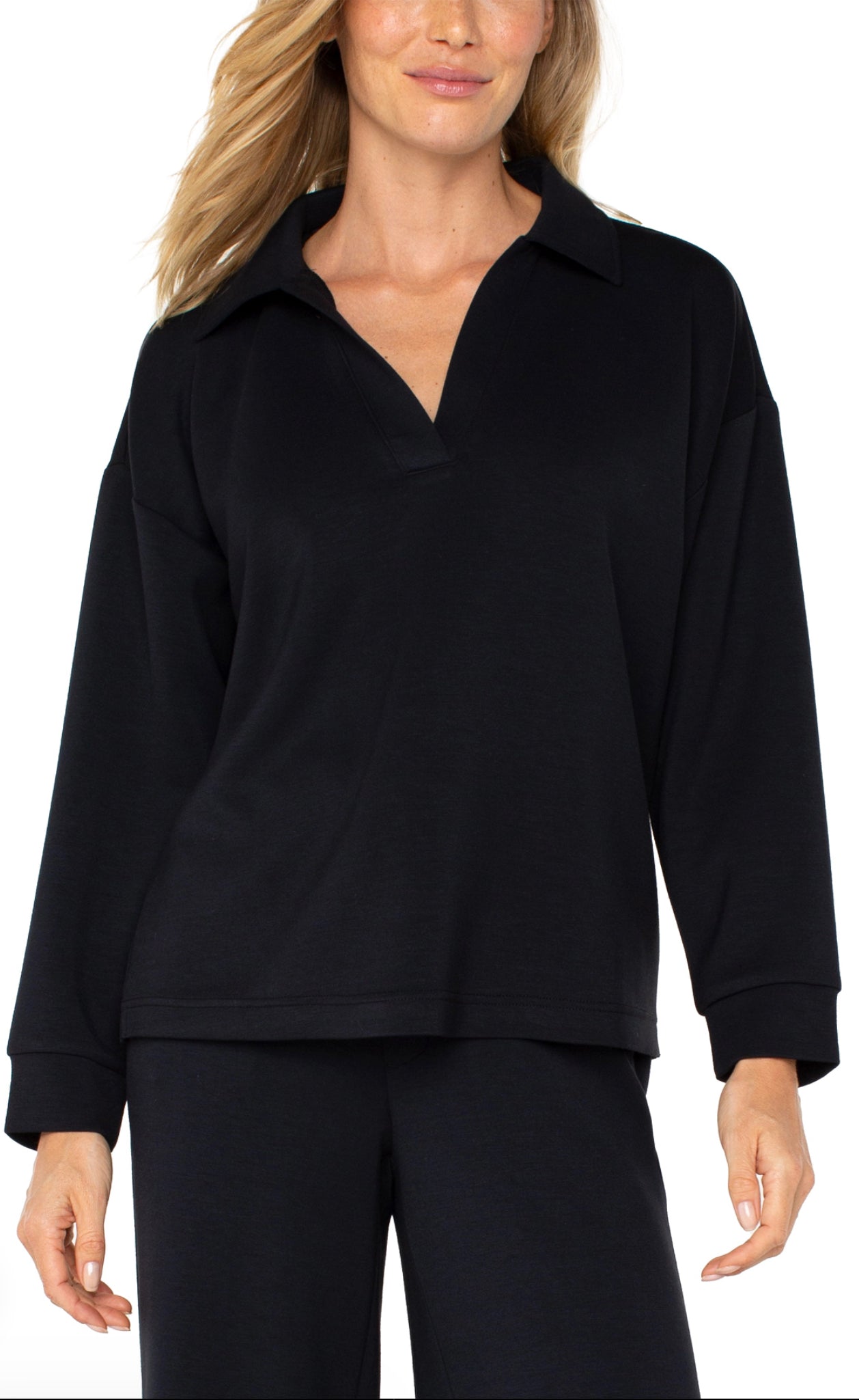 Liverpool V-neck Popover With Collar