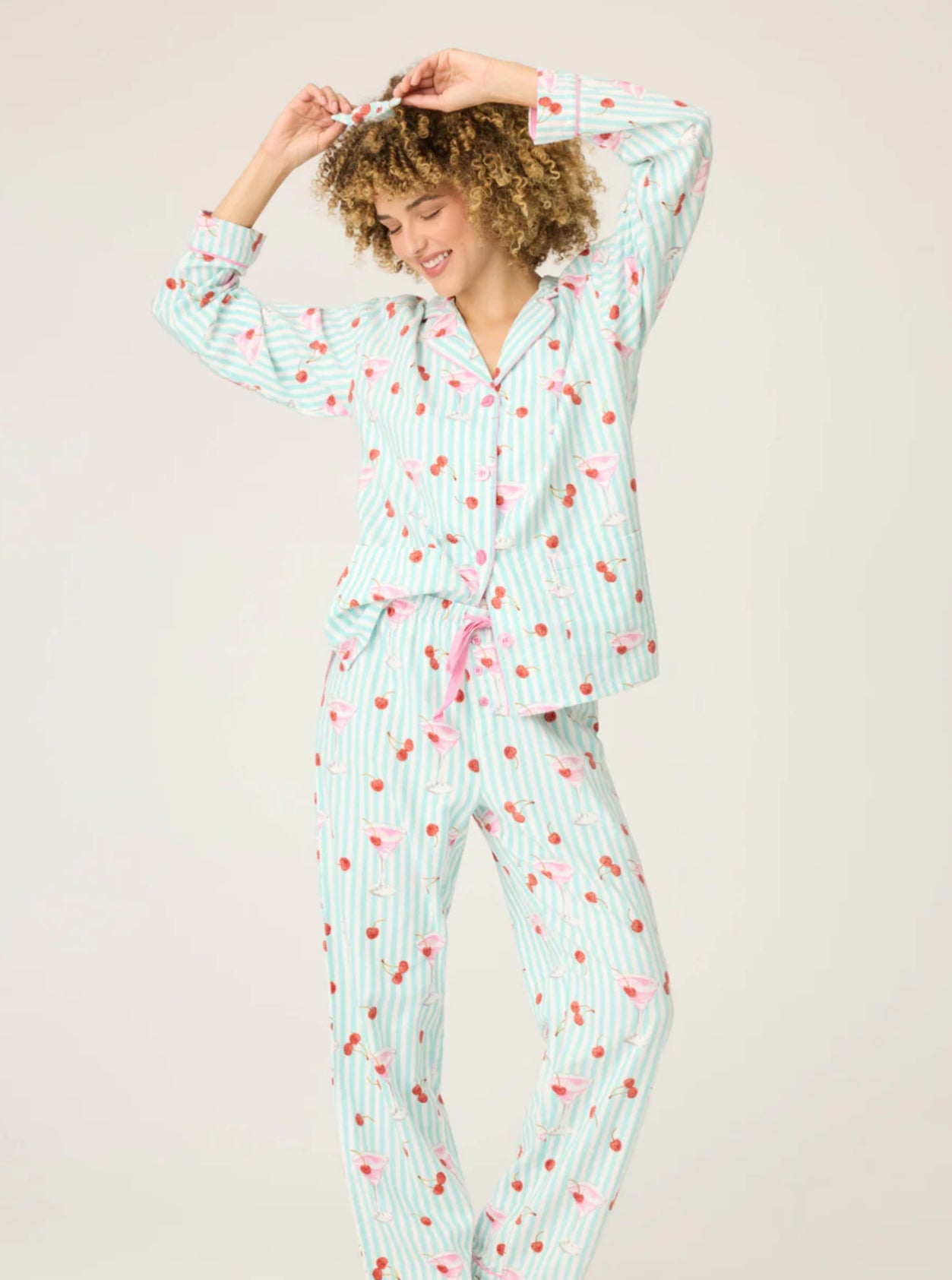 PJ Salvage Ma Cherie Flannel Pj Set