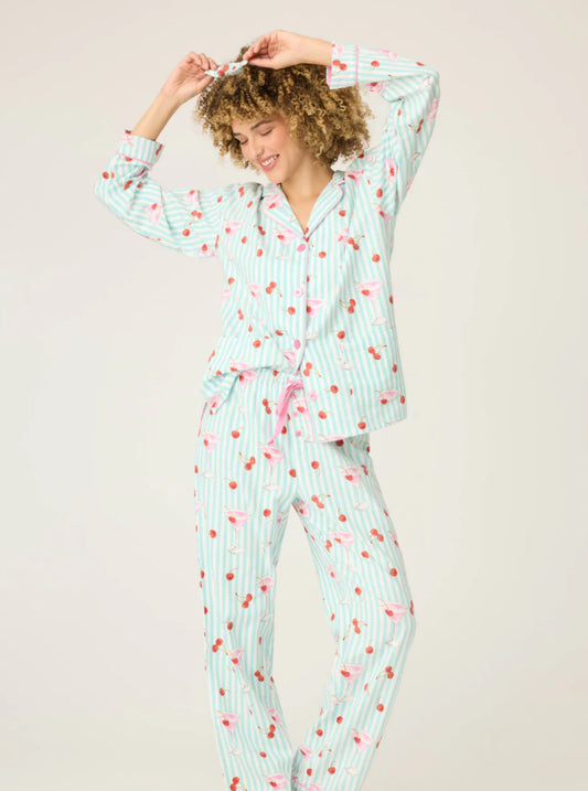 PJ Salvage Ma Cherie Flannel Pj Set