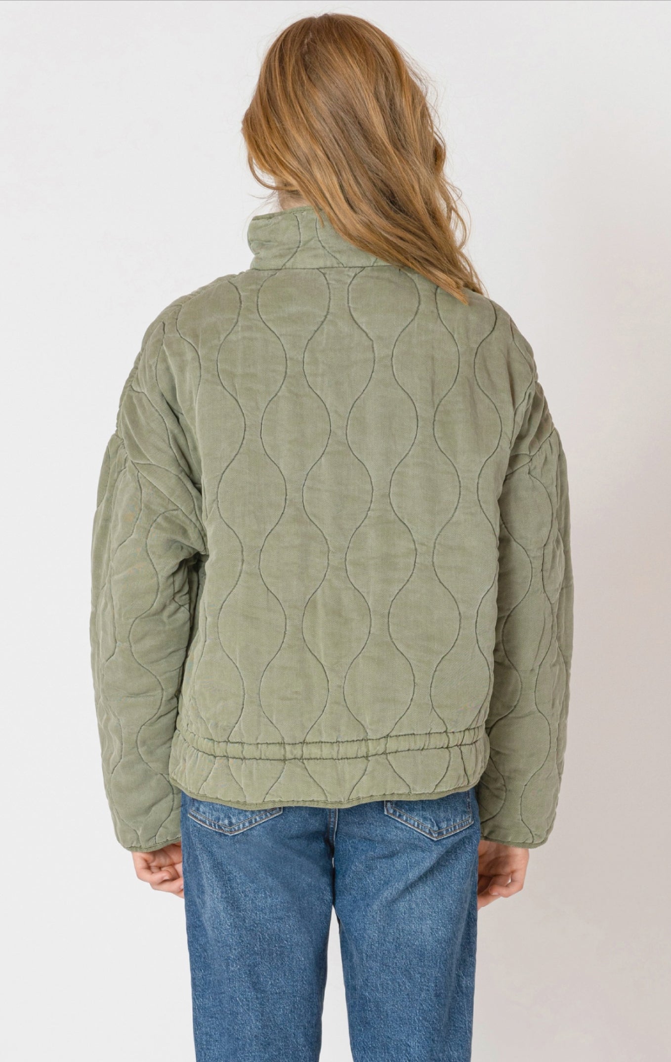 Dex Olive Quilted Jacket