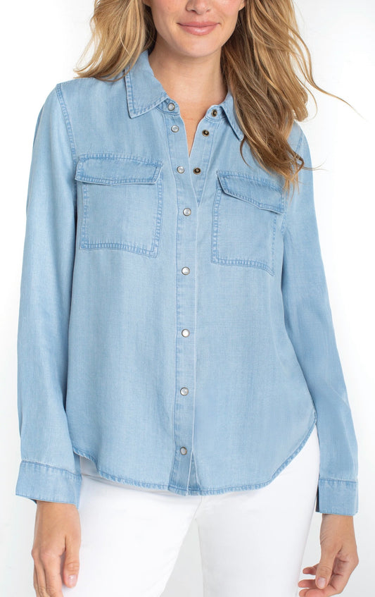 Liverpool Snap Button Up Shirt