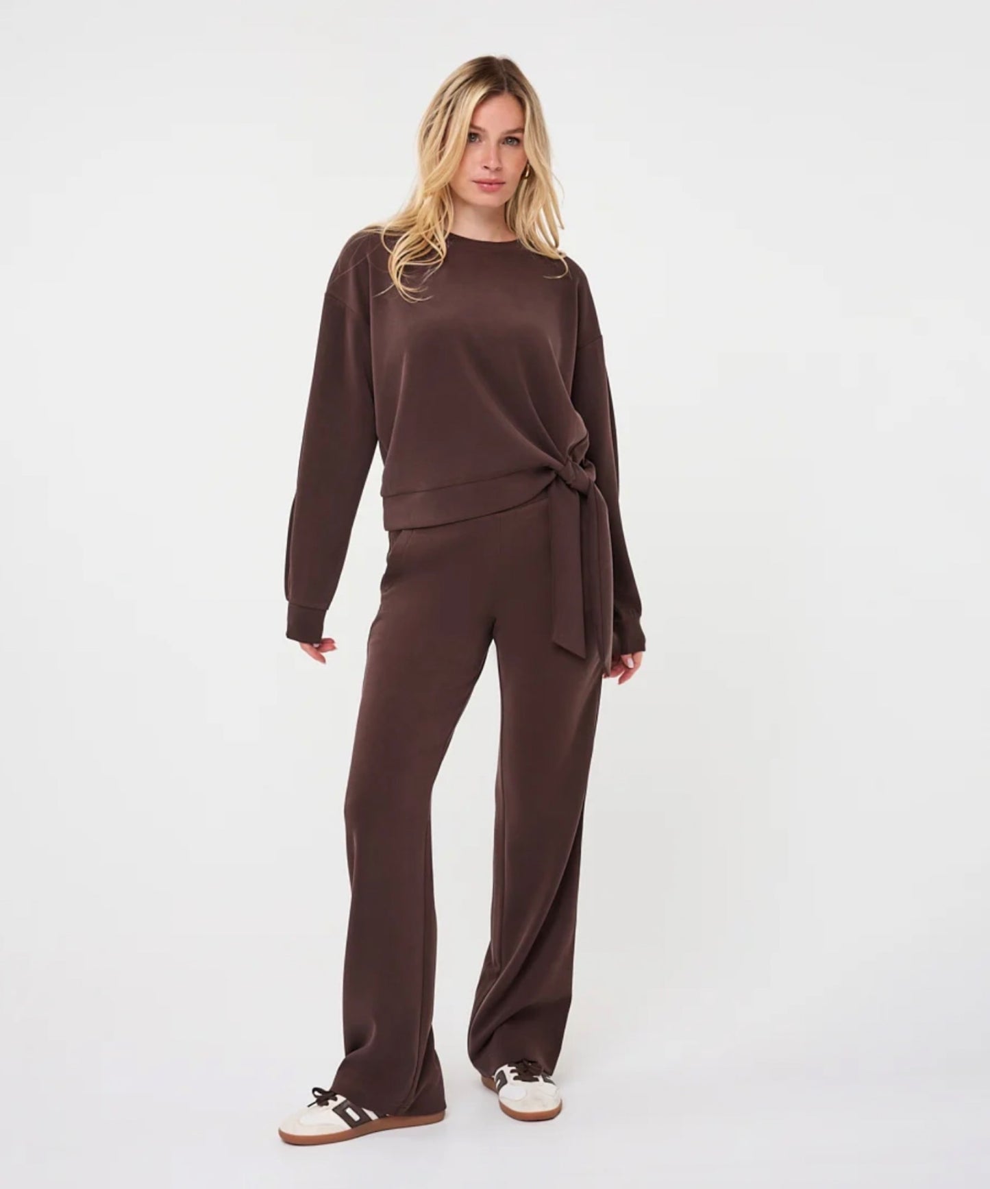 Esqualo Modal Knot Sweatshirt Cacao