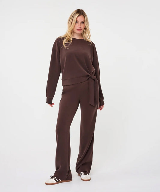Esqualo Modal Knot Sweatshirt Cacao