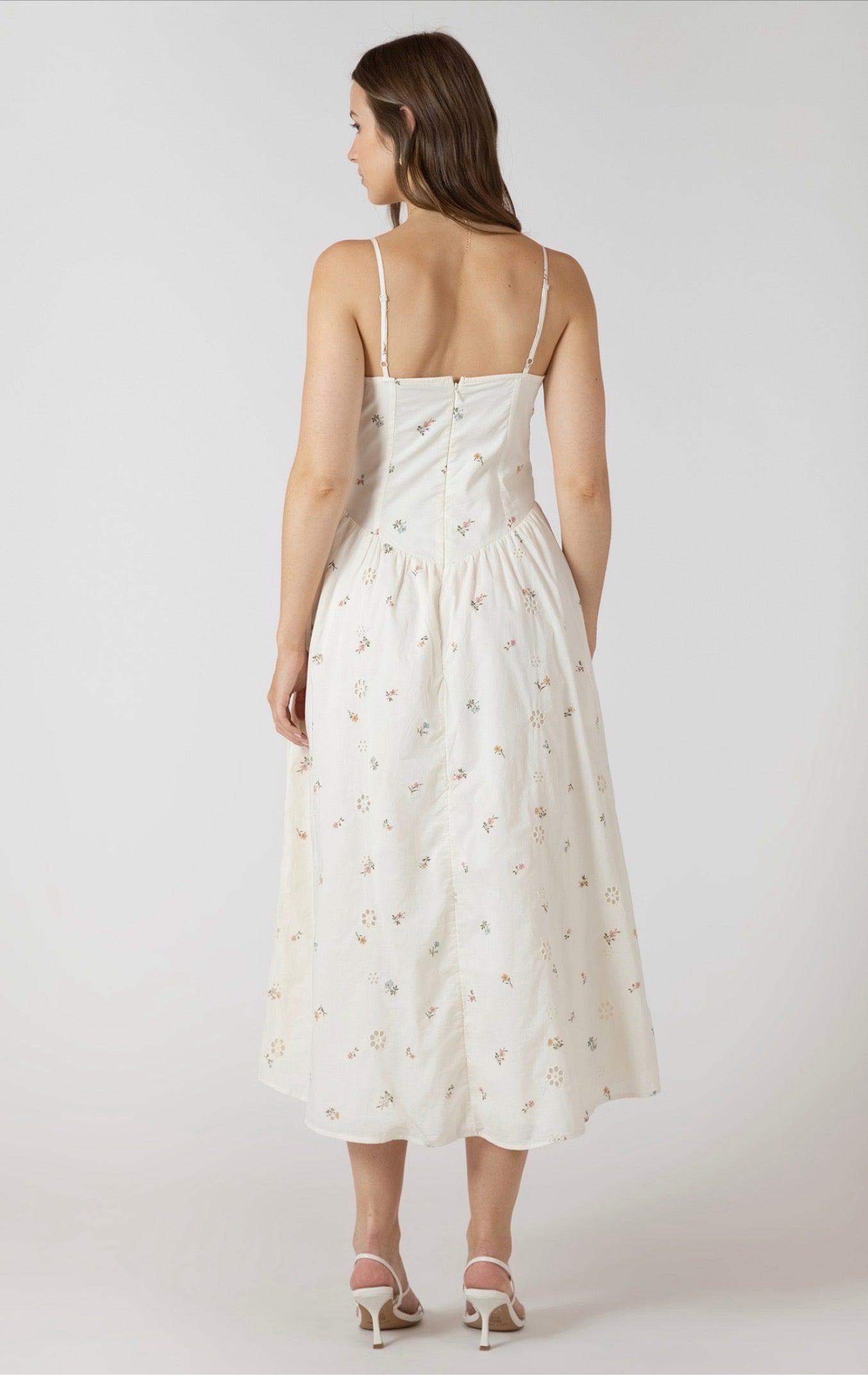 Dex Smocked Detail Midi Dress