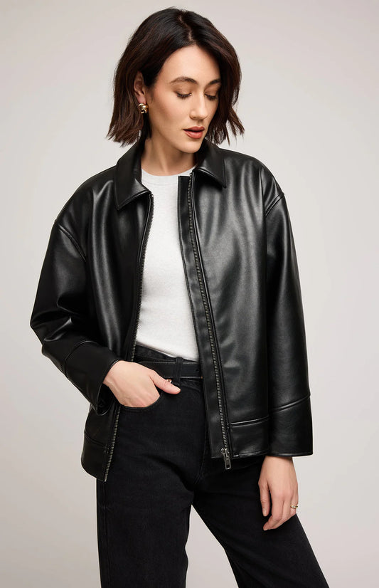 Gentle Fawn Audrey Faux Leather Jacket Black