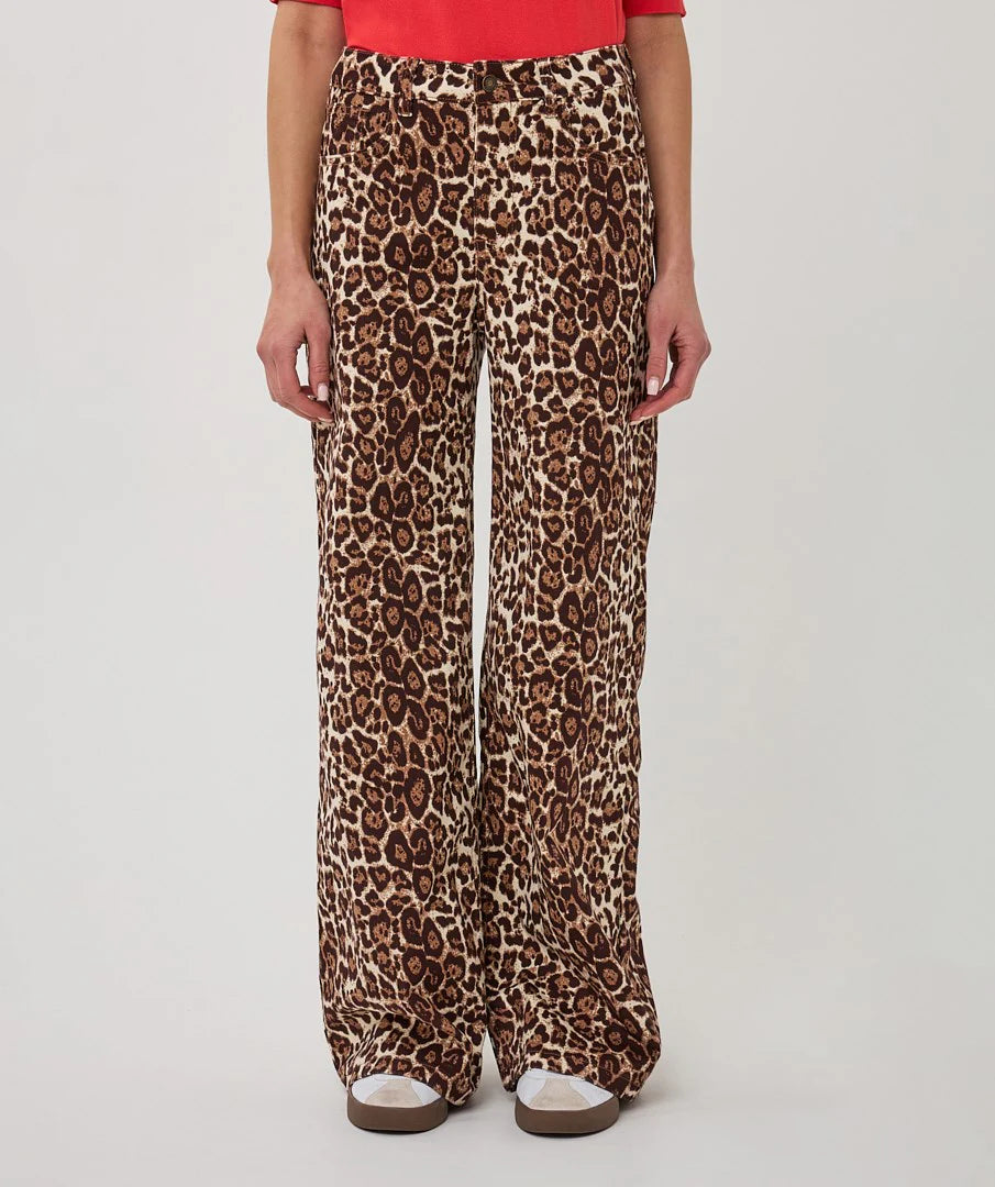 Esqualo Leopard Print Jeans