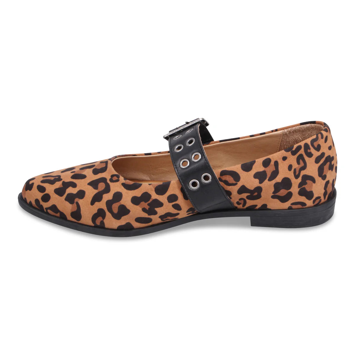 Miz Mooz Feenix Flats Brandy Leopard