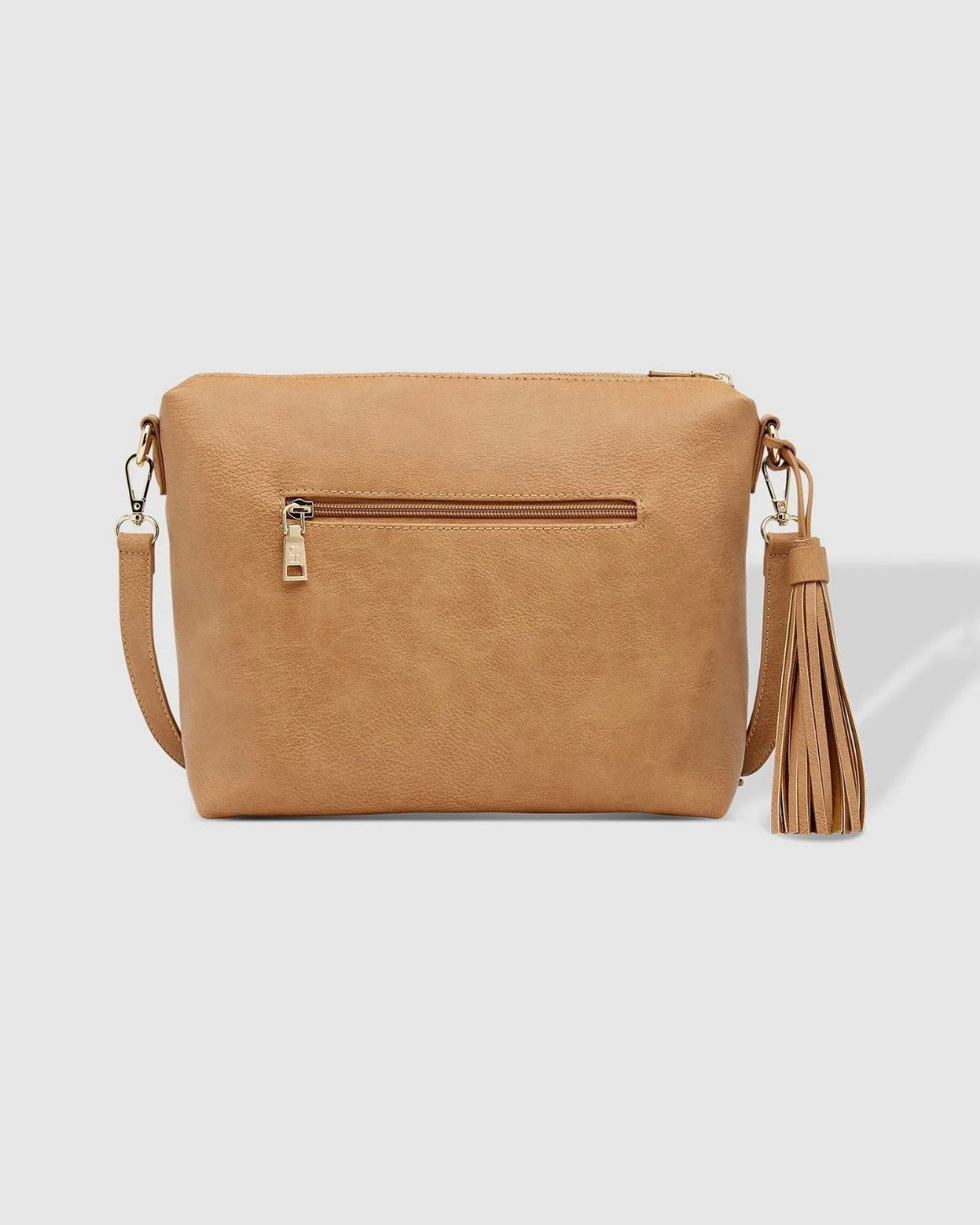 Louenhide Kasey Stripe Crossbody Bag Camel