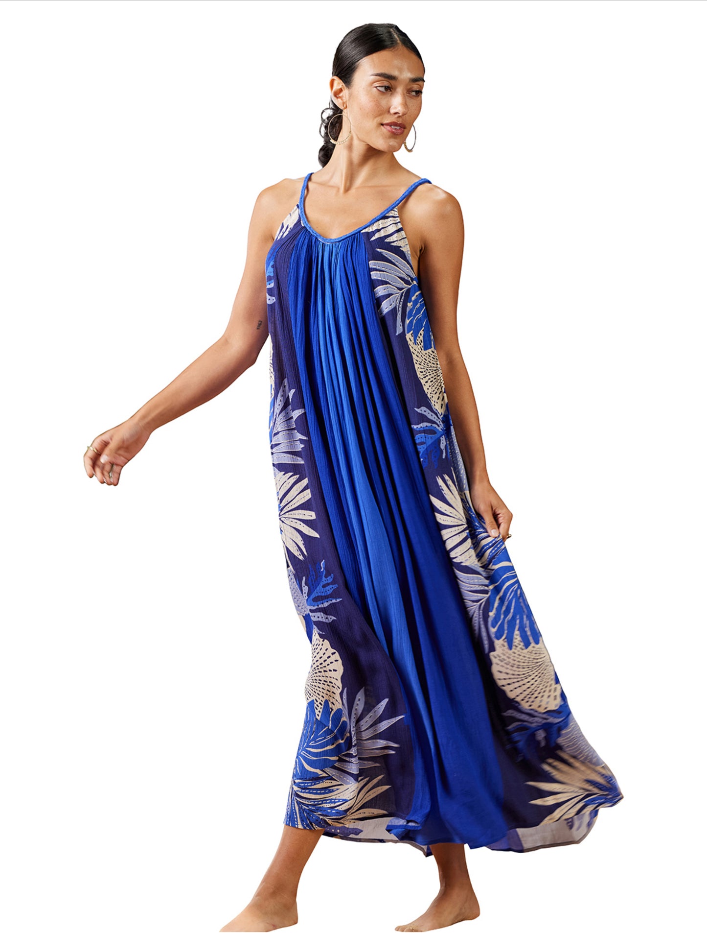 Tribal Wear 2 Ways Braided Strap Maxi Dress